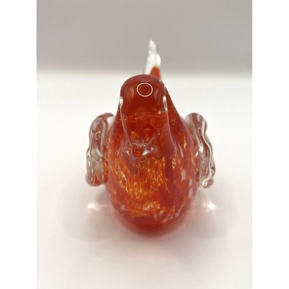 Red Cardinal Art Glass Paperweight No Chips - Picture 3 of 4
